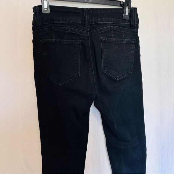 Blue Savvy Black Stretch Denim Capri Jeans Size 9/29 - Picture 8 of 9
